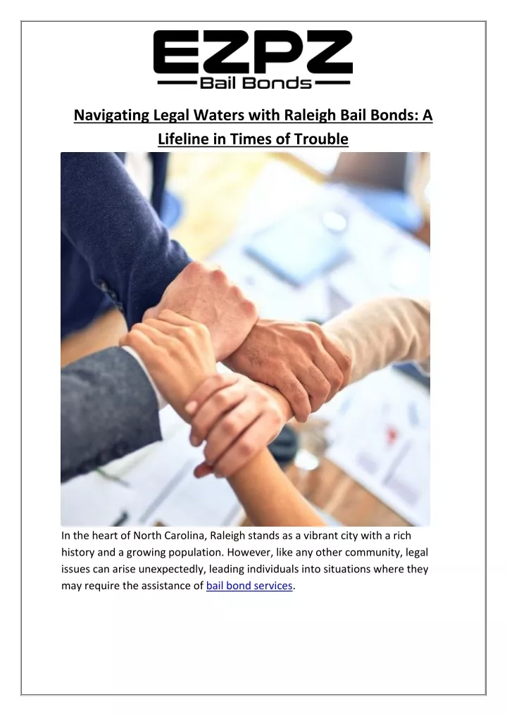 navigating legal waters with raleigh bail bonds