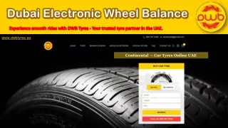 Continental - Car Tyres Online UAE - DWB Tyres -