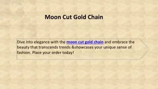 Moon Cut Gold Chain