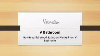 Buy Beautiful Wood Bathroom Vanity From V Bathroom