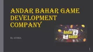 ANDAR BAHAR GAME DEVELOPMENT COMPANY