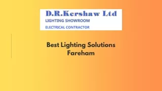 Best Lighting Solutions Fareham