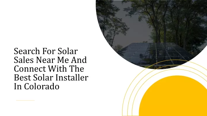 search for solar sales near me and connect with