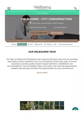 Melbourne Chiropractors | Available 7 Days | Late Appointments | Book Online