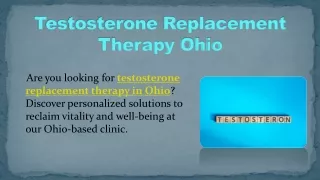 Testosterone Replacement Therapy Ohio