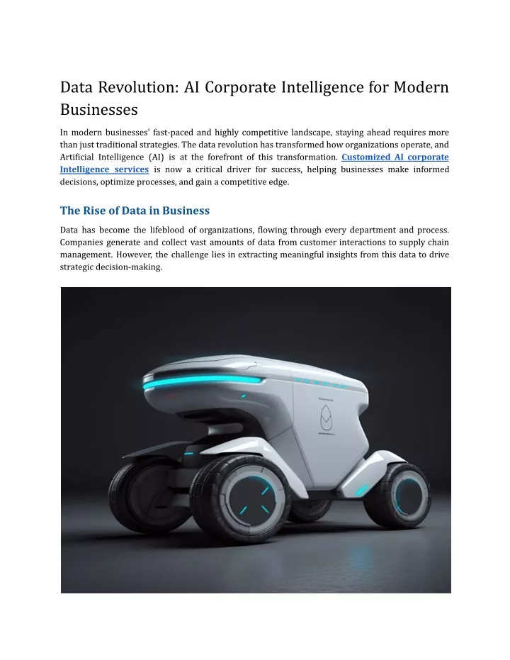 data revolution ai corporate intelligence