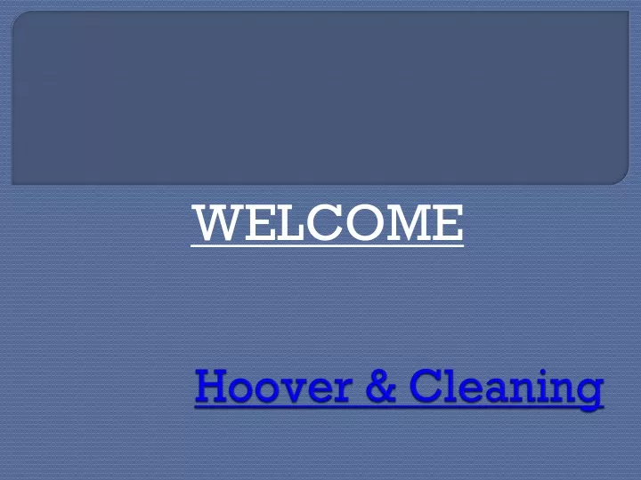 hoover cleaning