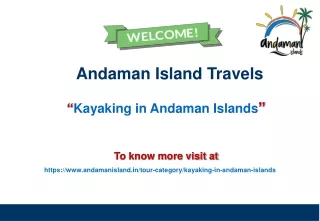 Kayaking in Andaman Islands