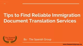 tips to find reliable immigration document translation services