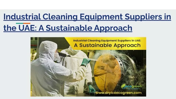industrial cleaning equipment suppliers