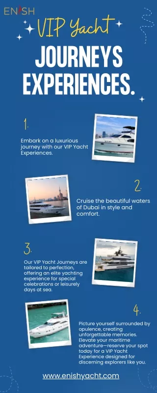 VIP Yacht Journeys Experiences.