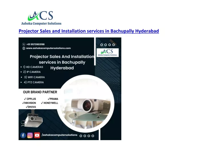 projector sales and installation services
