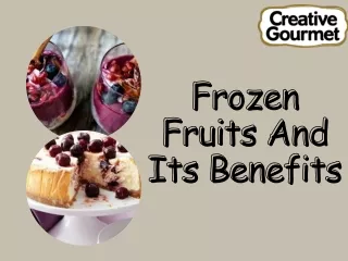 Frozen Fruits And Its Benefits