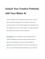 Unlock Your Creative Potential with Face Maker AI - slide 1