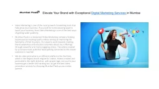Elevate Your Brand with Exceptional Digital Marketing Services
