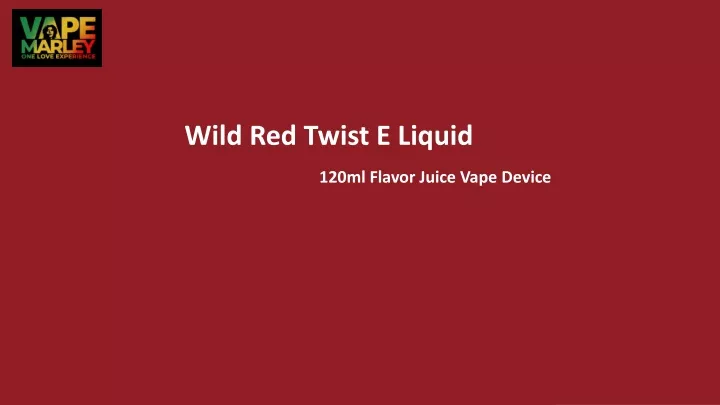 wild red twist e liquid