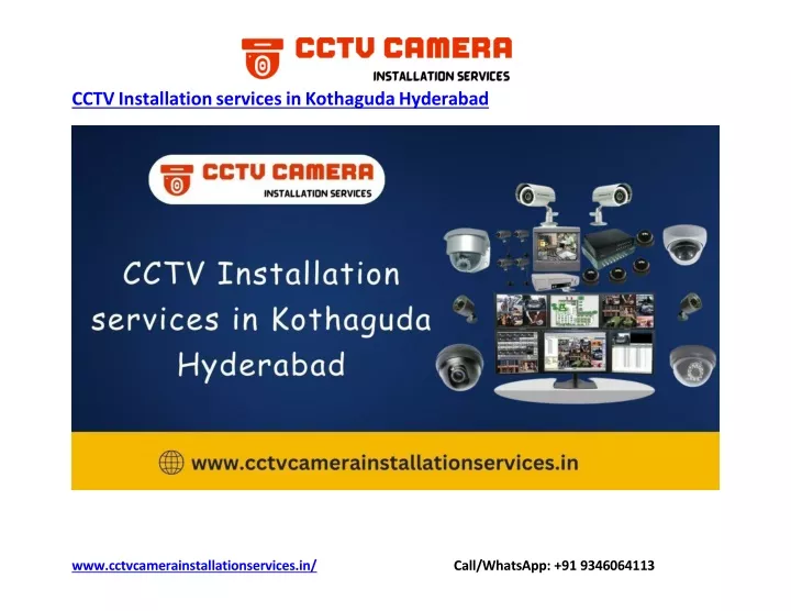 cctv installation services in kothaguda hyderabad