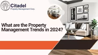 What are the Property Management Trends in 2024
