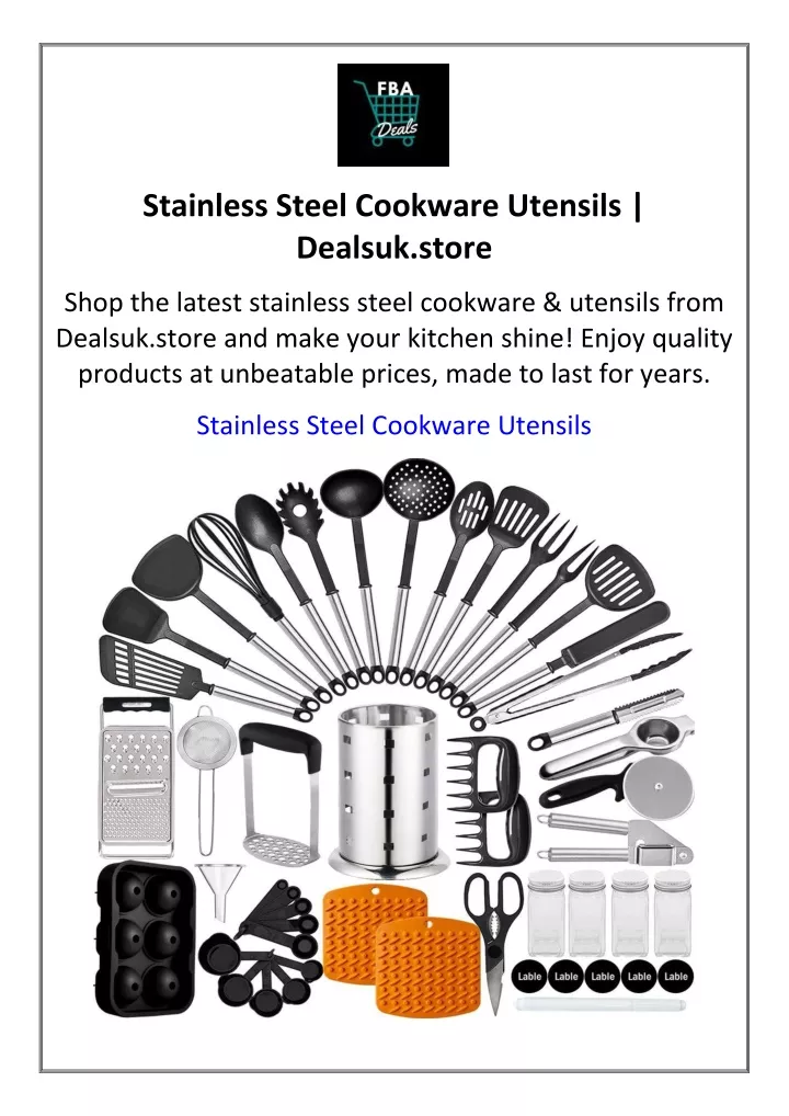 stainless steel cookware utensils dealsuk store