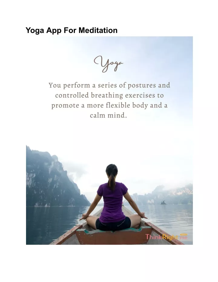 yoga app for meditation