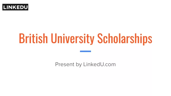 british university scholarships