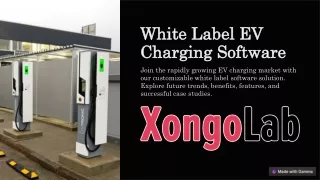 White Label EV Charging Software
