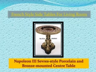 French Style Side Tables For Living Room PPT