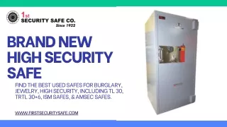 First SecuritySafe: Our Brand New High-Security Safes