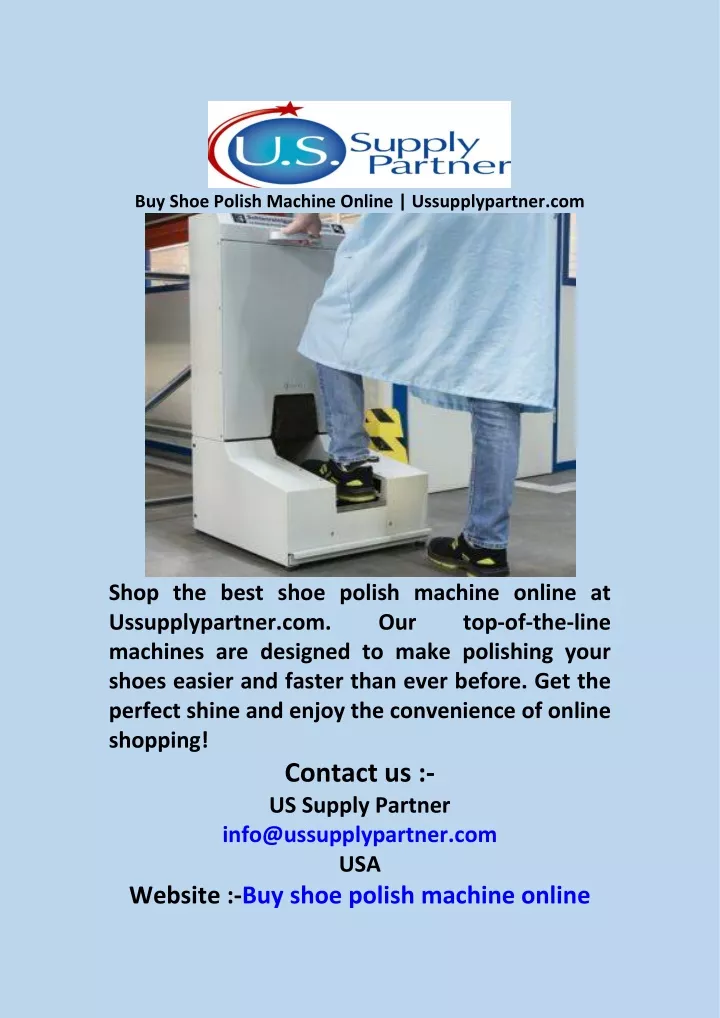 buy shoe polish machine online ussupplypartner com