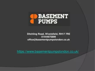 Basement Pumps