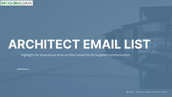 architect email list highlight the importance