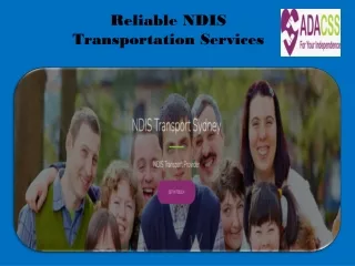 Reliable NDIS Transportation Services