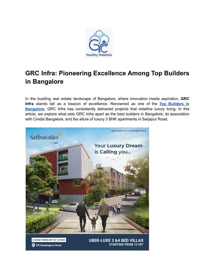 grc infra pioneering excellence among