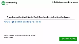 Troubleshooting QuickBooks Email Crashes Resolving Sending Issues