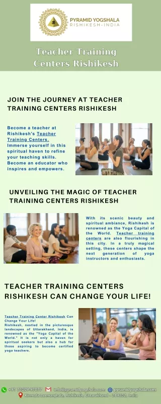 Why Teacher Training Centers in Rishikesh Are the Hottest Trend Among Educators