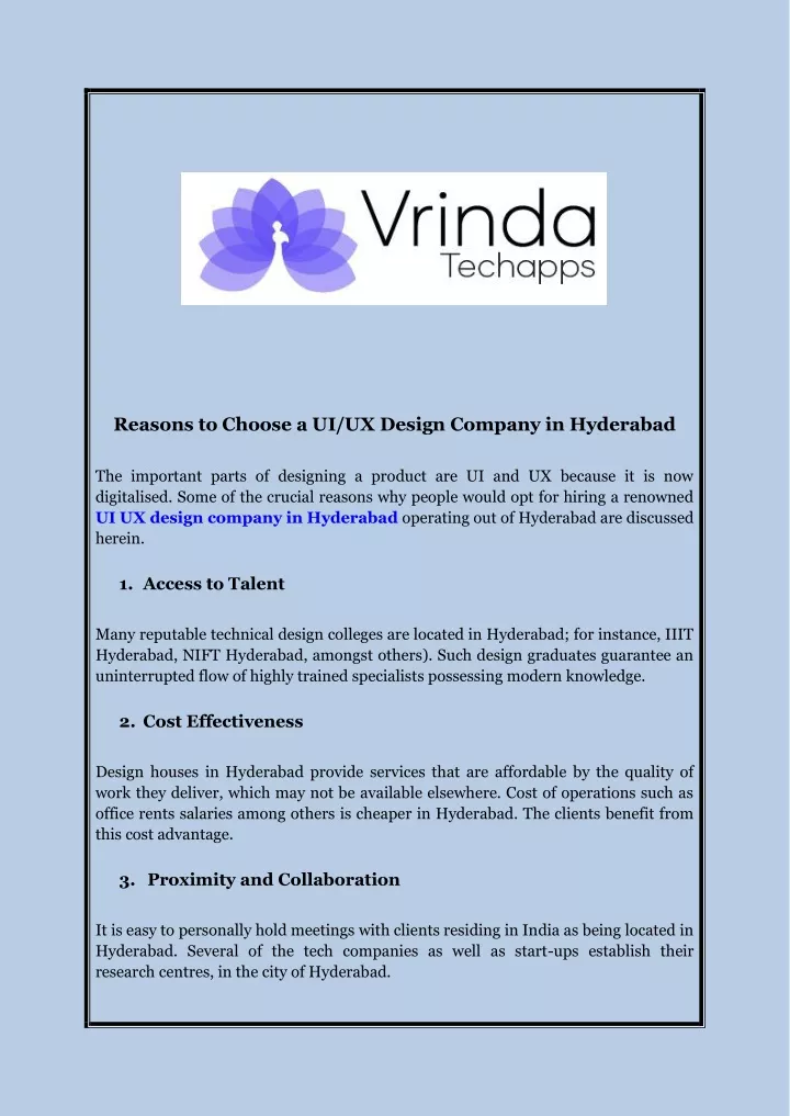 reasons to choose a ui ux design company