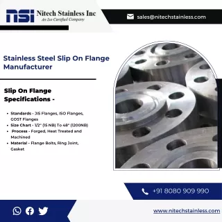 SS Slip On Flanges |SS Weld Neck Flanges | SS Lap Joint Flanges | SS Sockets Wel