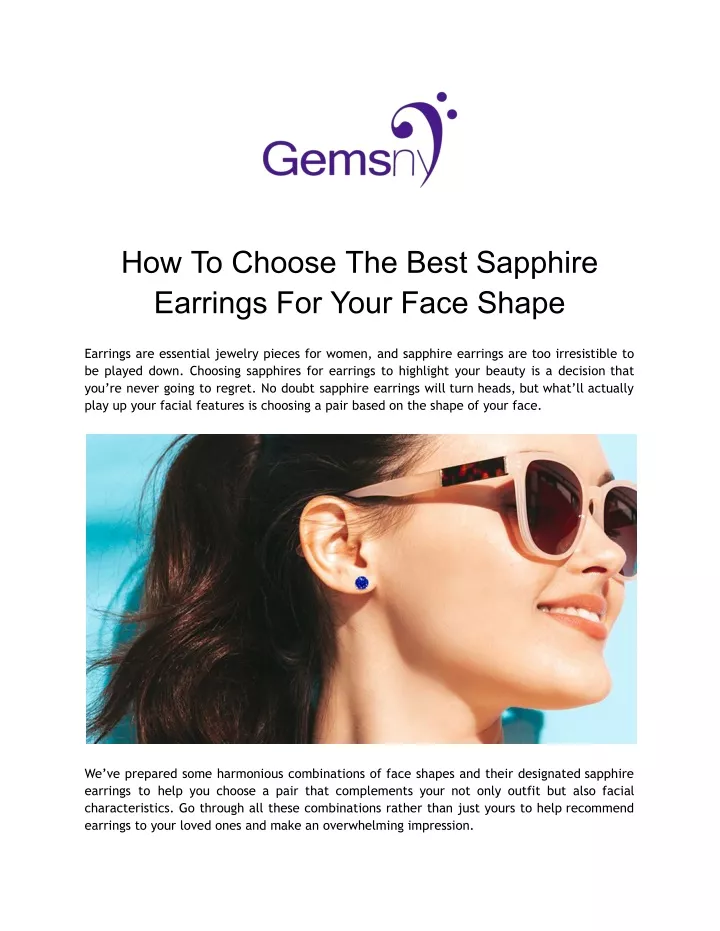 how to choose the best sapphire earrings for your
