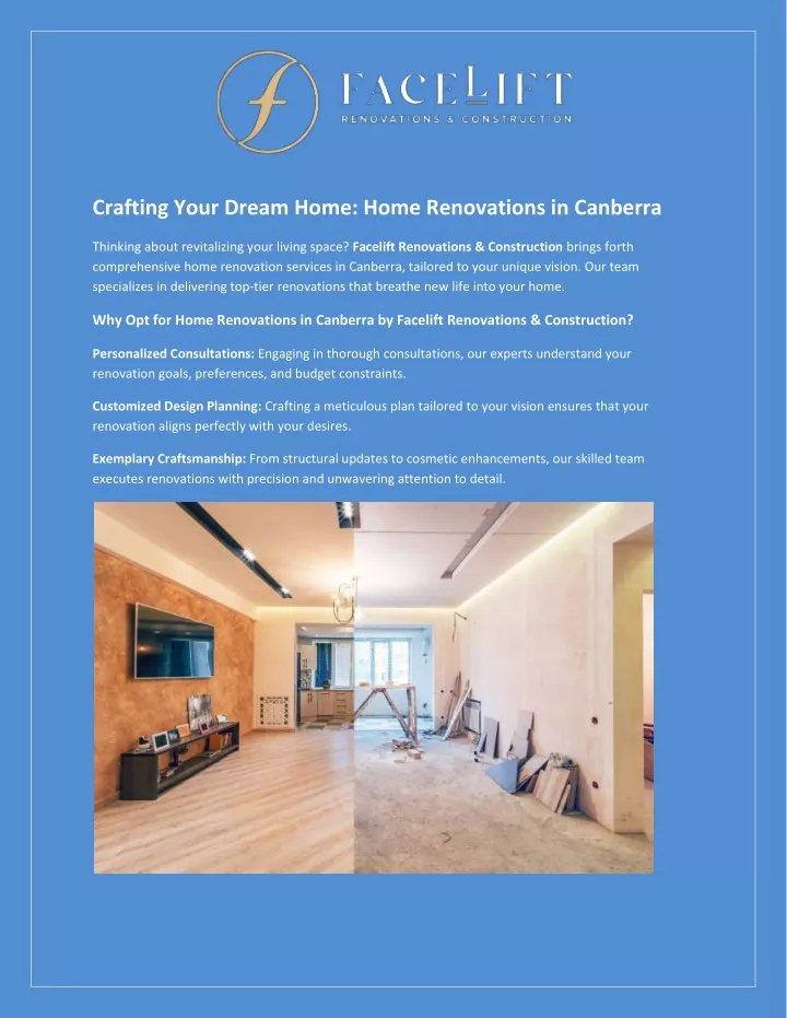 crafting your dream home home renovations