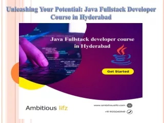 Unleashing Your Potential Java Fullstack Developer Course in Hyderabad