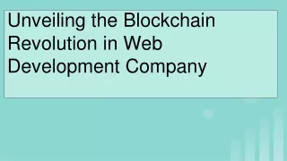 Role of Blockchain Revolution in Web Development Company