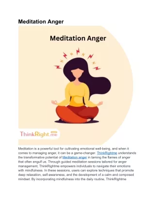 meditation anger