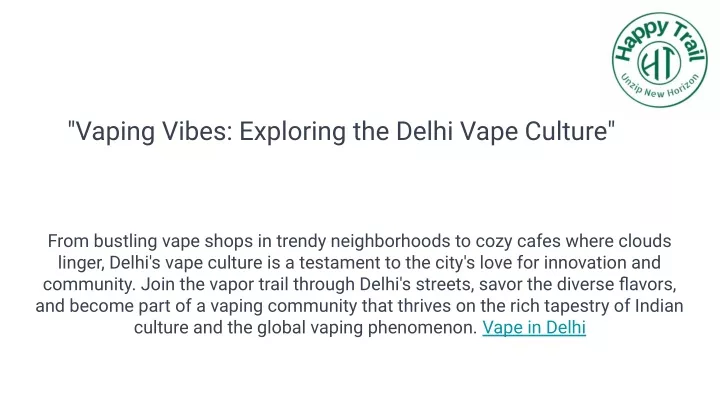 vaping vibes exploring the delhi vape culture