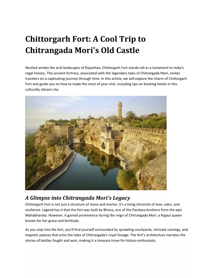 chittorgarh fort a cool trip to chitrangada mori