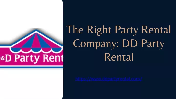 the right party rental company dd party rental