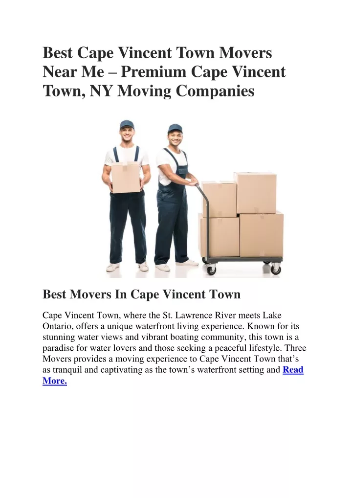 best cape vincent town movers near me premium