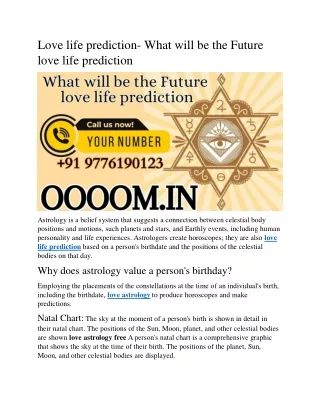 Love life prediction-What will be the Future love life prediction