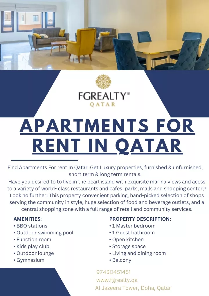 apartments for rent in qatar