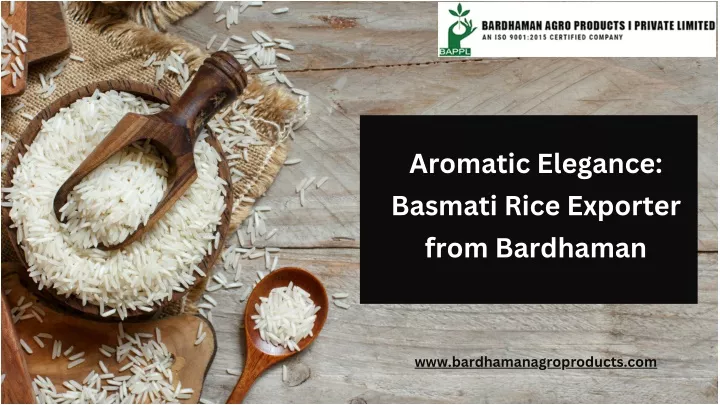 aromatic elegance basmati rice exporter from