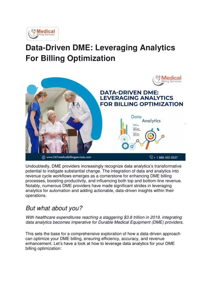 data driven dme leveraging analytics for billing